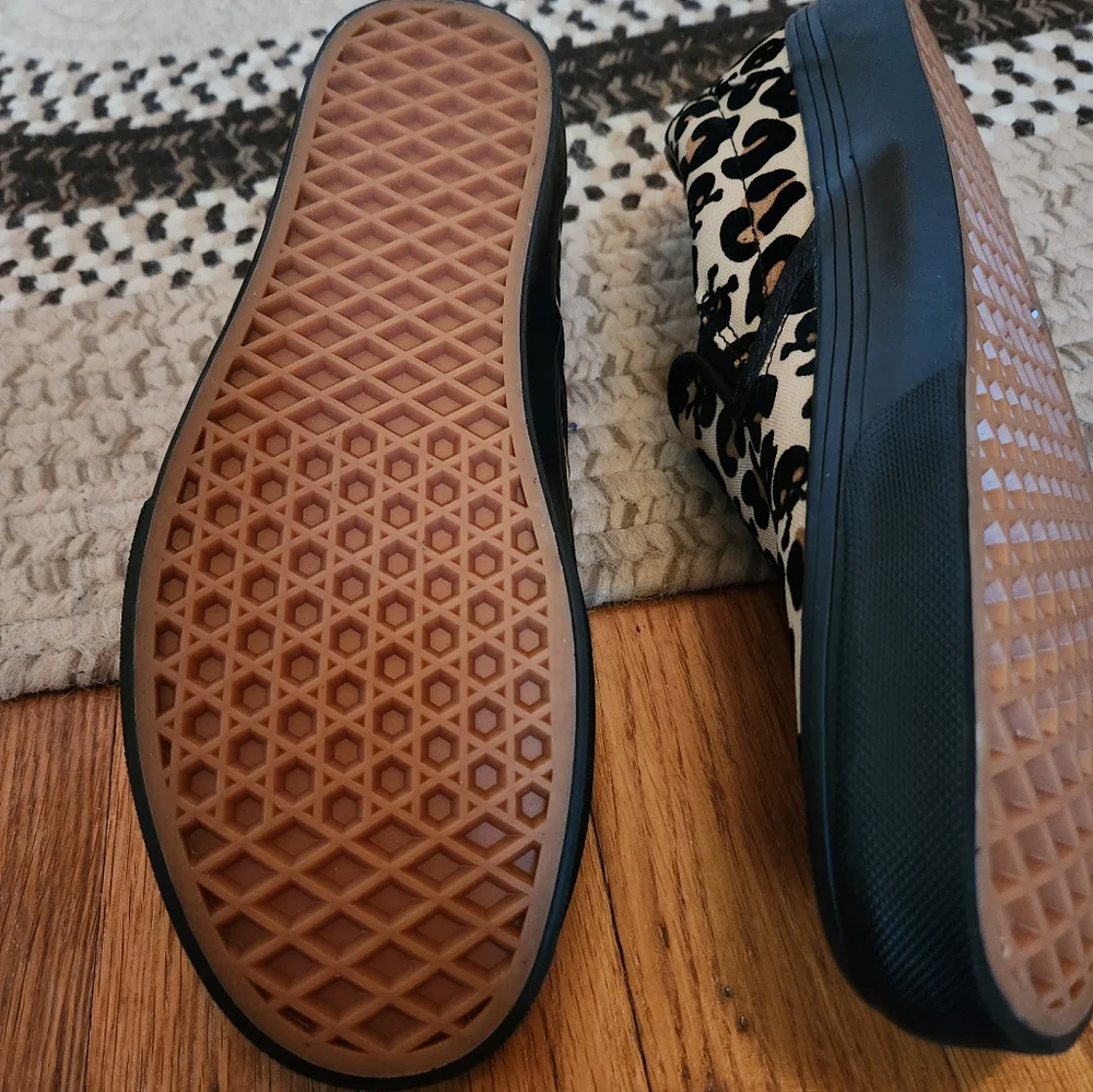Vans Leopard and Skull Print Slip-On Sneakers